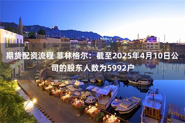 期货配资流程 菲林格尔：截至2025年4月10日公司的股东人数为5992户