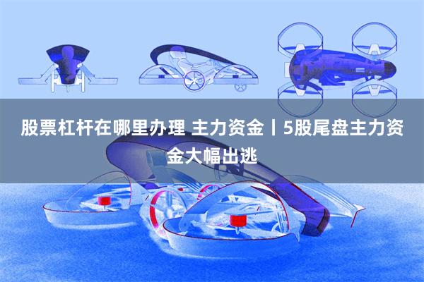 股票杠杆在哪里办理 主力资金丨5股尾盘主力资金大幅出逃